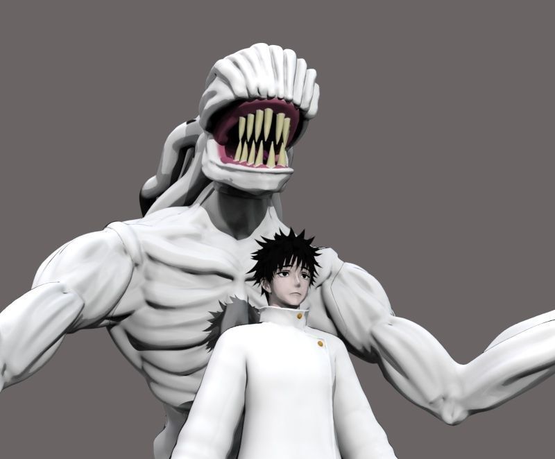 JUJUTSU KAISEN 0 YUTA OKKOTSU AND RIKA 3D print model_11