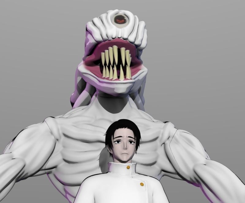 JUJUTSU KAISEN 0 YUTA OKKOTSU AND RIKA 3D print model_6