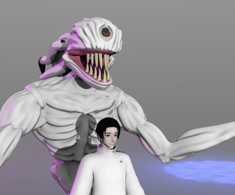 JUJUTSU KAISEN 0 YUTA OKKOTSU AND RIKA 3D print model_7