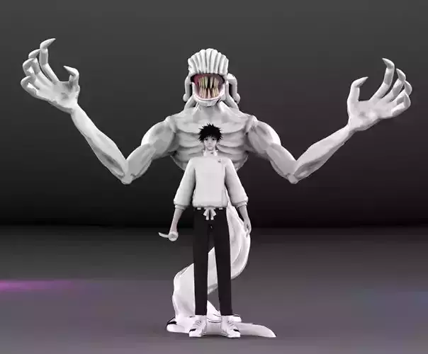 JUJUTSU KAISEN 0 YUTA OKKOTSU AND RIKA 3D print model
