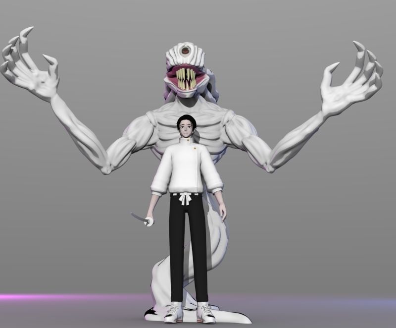 JUJUTSU KAISEN 0 YUTA OKKOTSU AND RIKA 3D print model_5