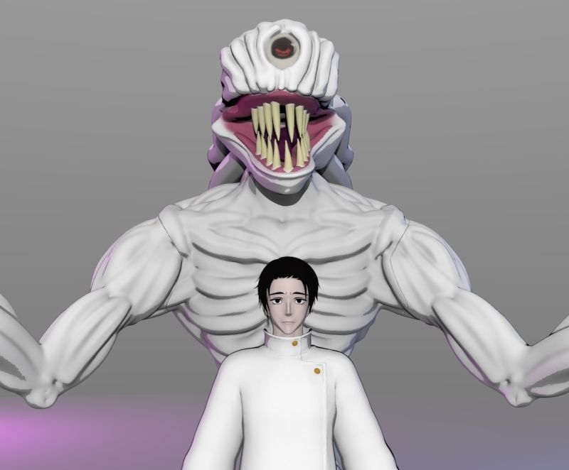 JUJUTSU KAISEN 0 YUTA OKKOTSU AND RIKA 3D print model_10