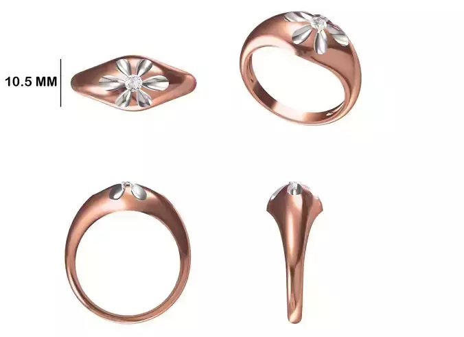 Mens Ring STL OBJ FBX JCD Details