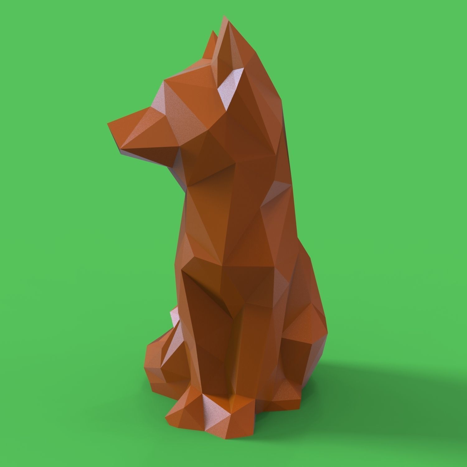 Low Poly Fox Free 3D print model_3