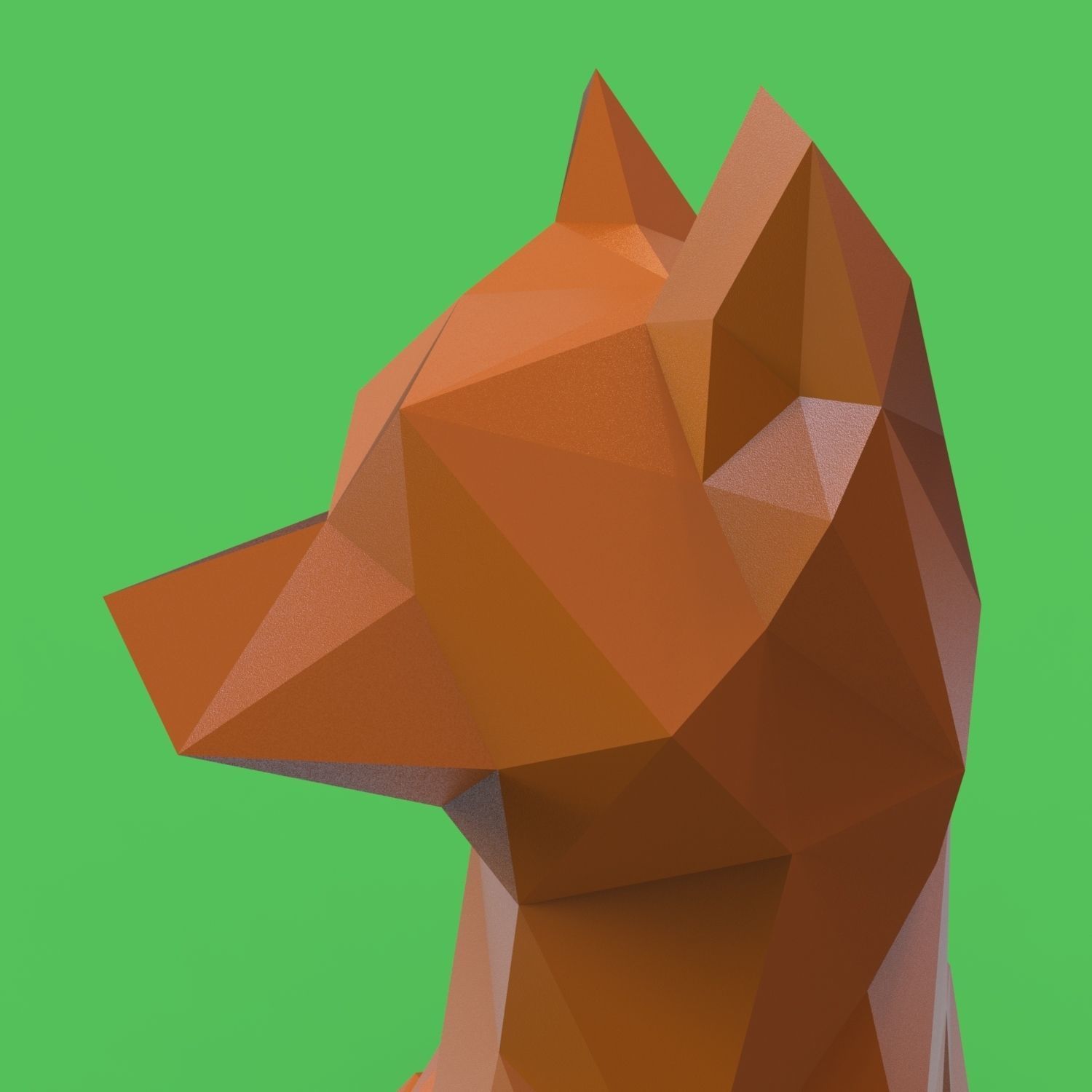 Low Poly Fox Free 3D print model_1