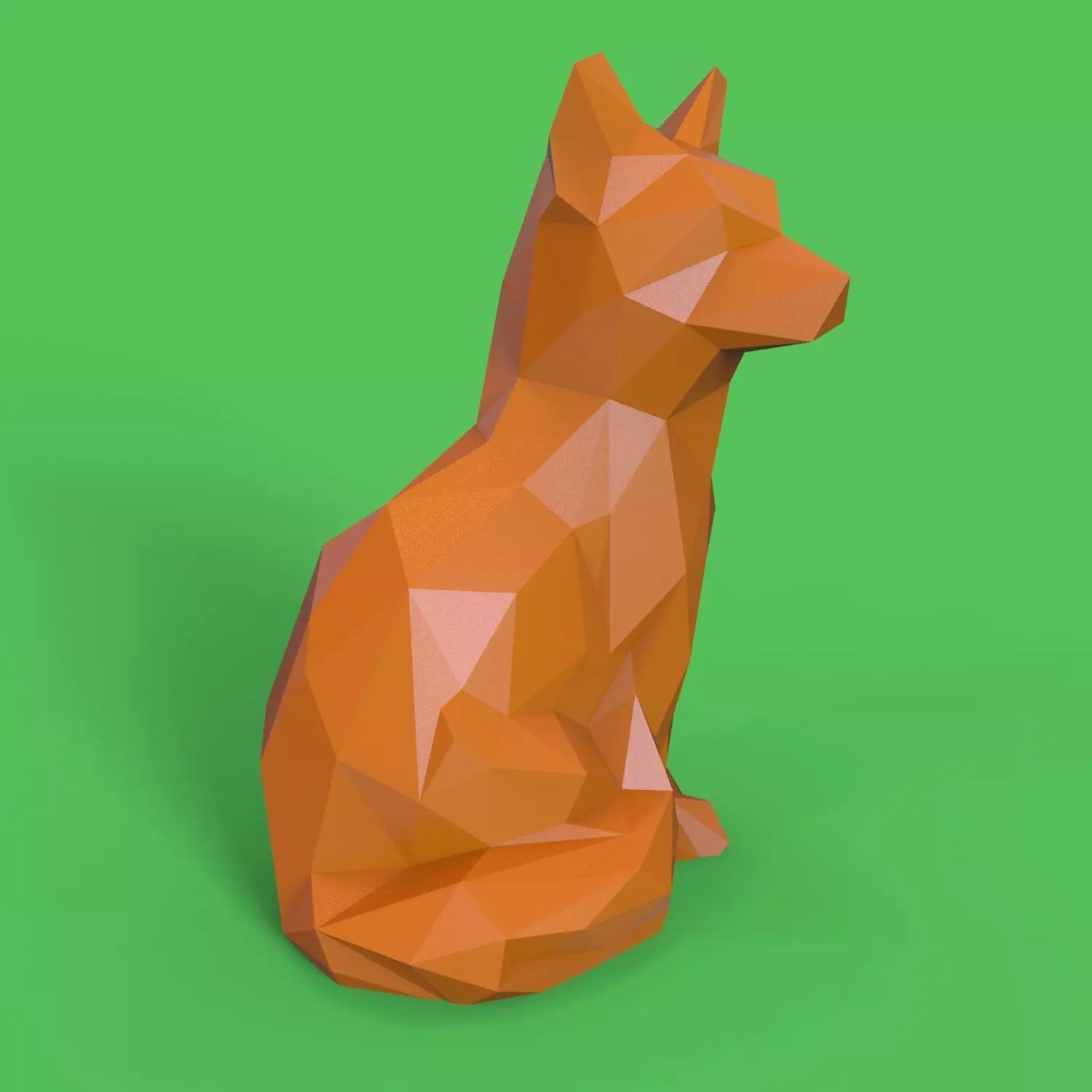 Low Poly Fox Free 3D print model_0