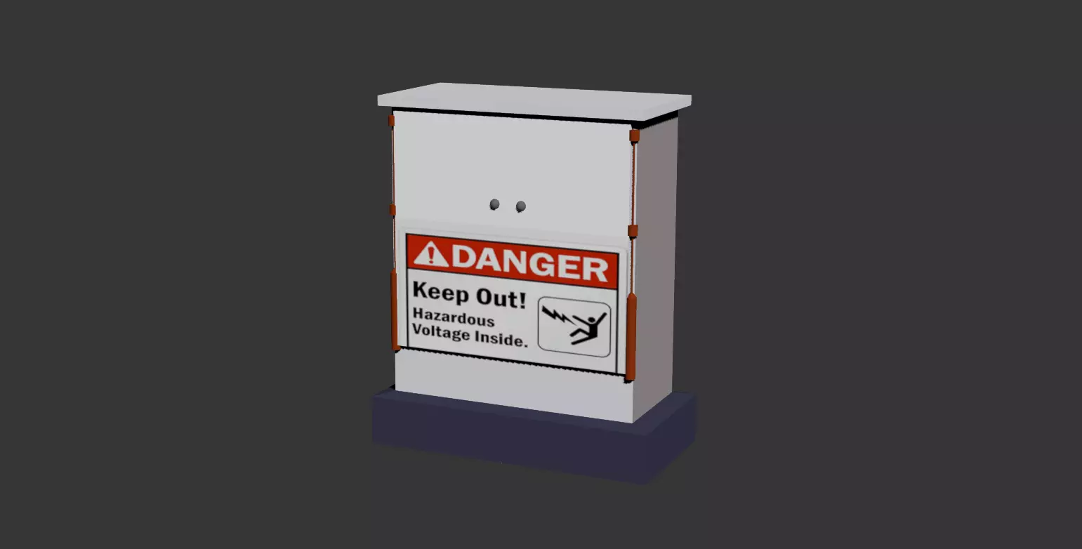 Electricity Board Free low-poly 3D model