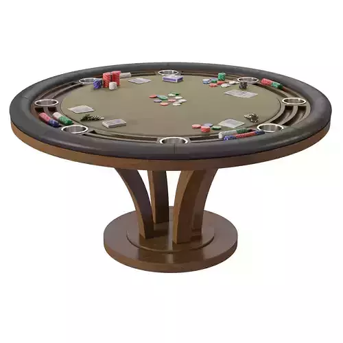 Jack game room Torino Poker Table 60 3D model