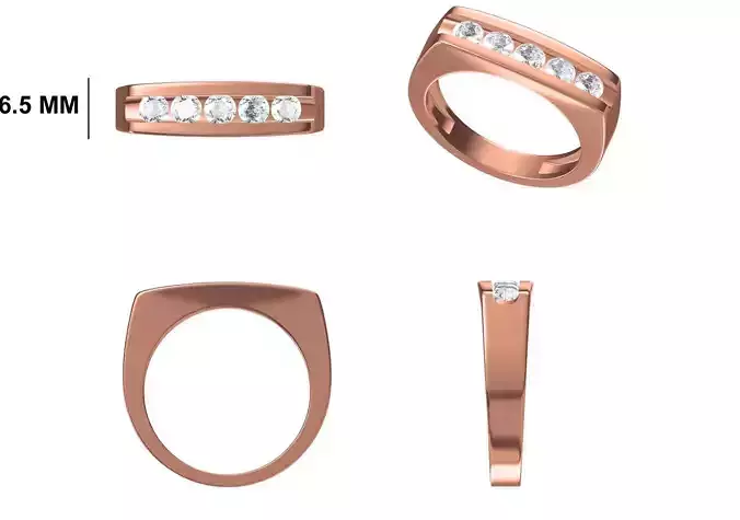 Mens Ring STL OBJ FBX JCD Details