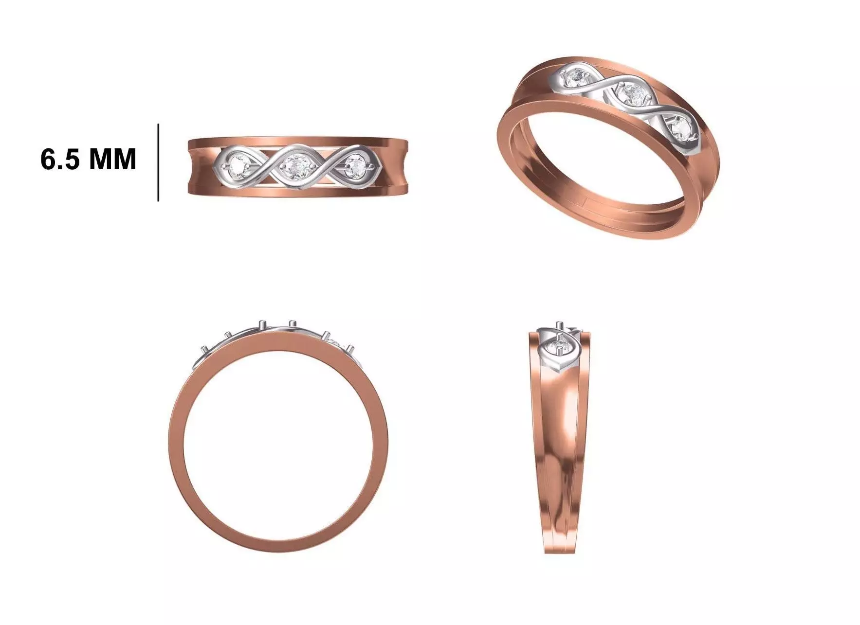 Mens Ring STL OBJ FBX JCD Details 3D print model_0