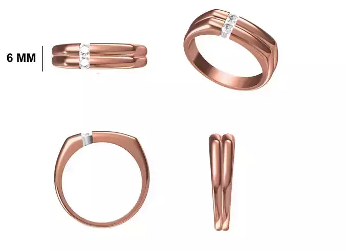 Mens Ring STL OBJ FBX JCD Details