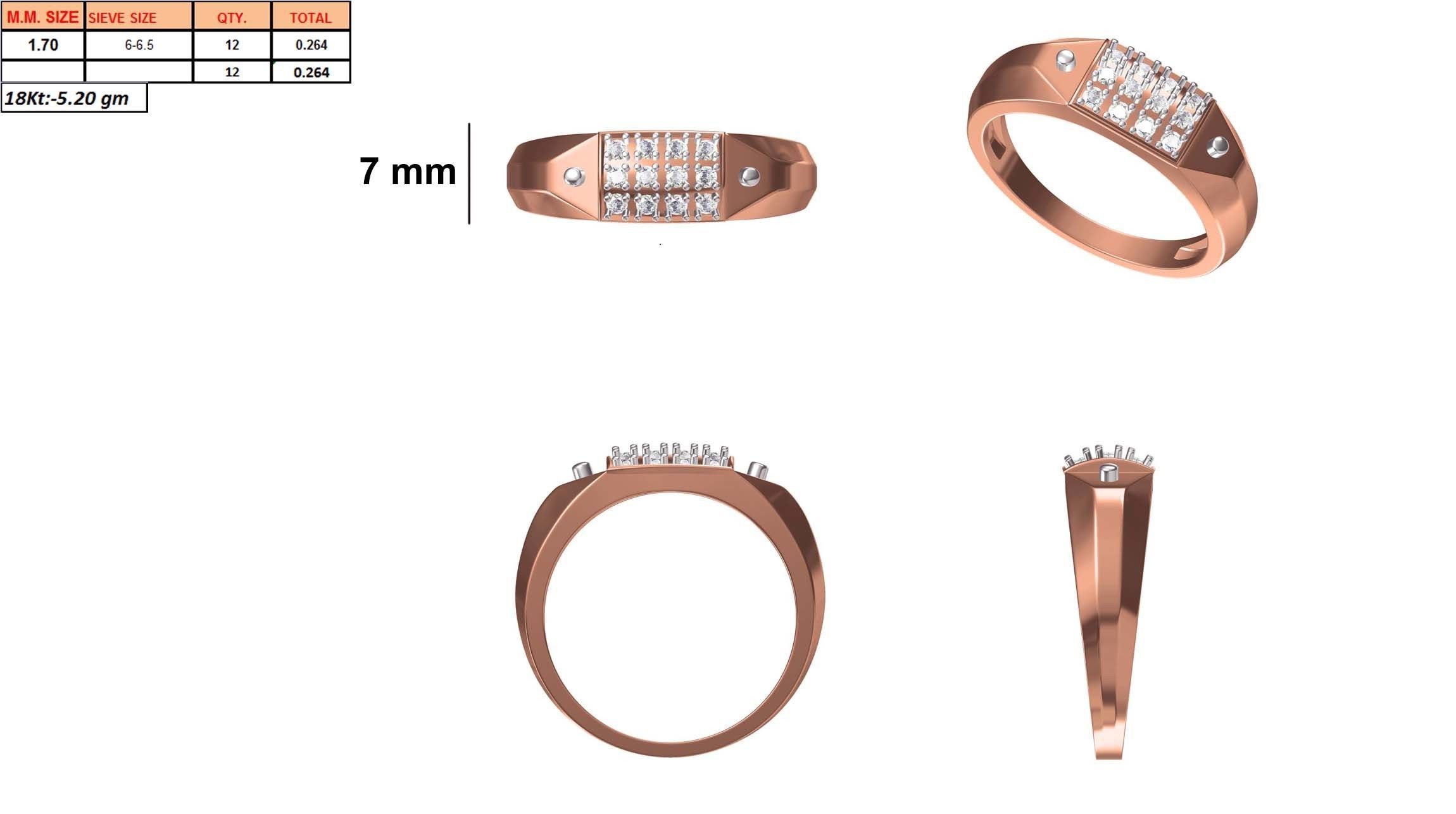 Mens Ring STL OBJ FBX JCD Details 3D print model_1
