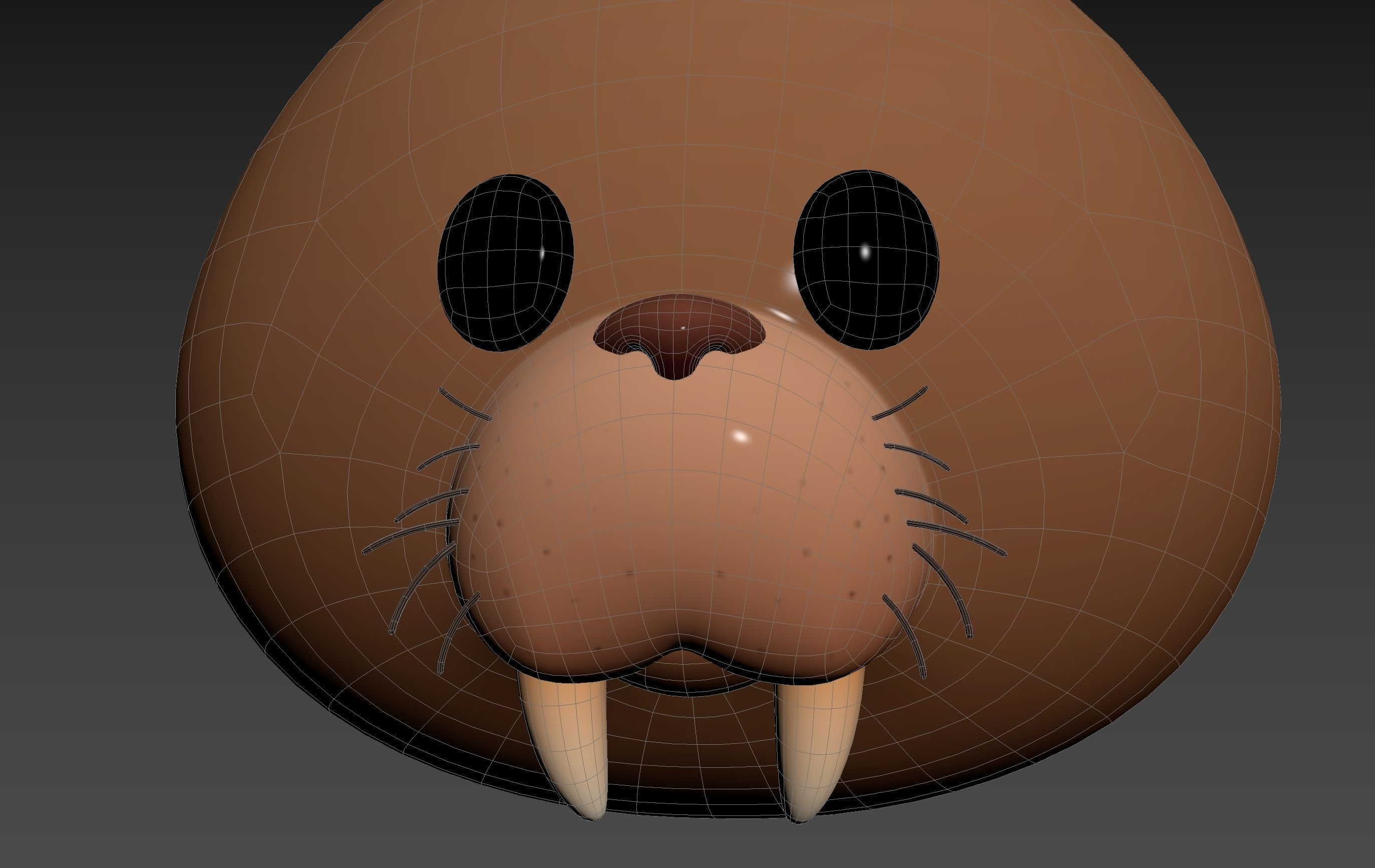 Prop239 Walrus Head 3D model_29