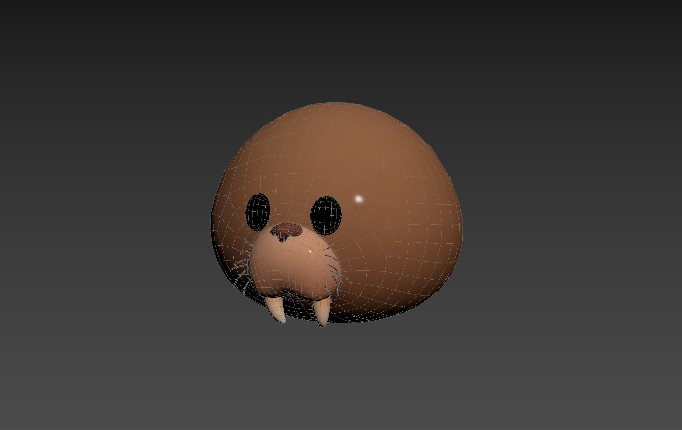 Prop239 Walrus Head 3D model_11