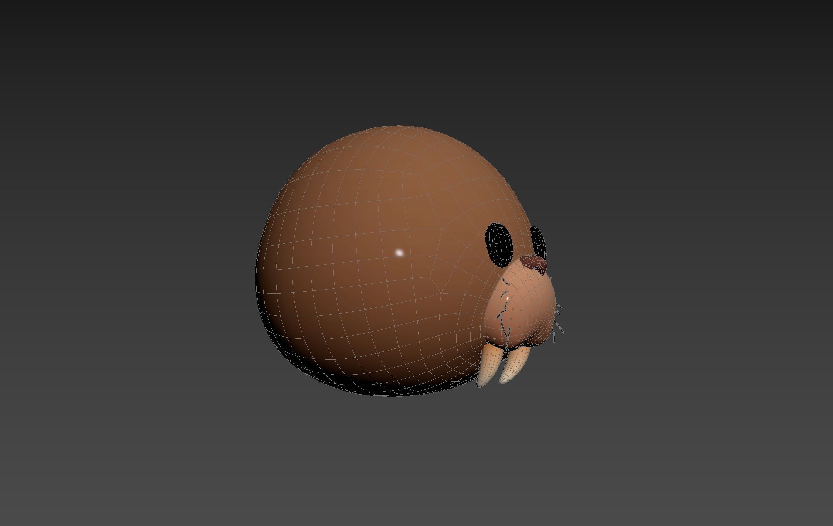 Prop239 Walrus Head 3D model_16