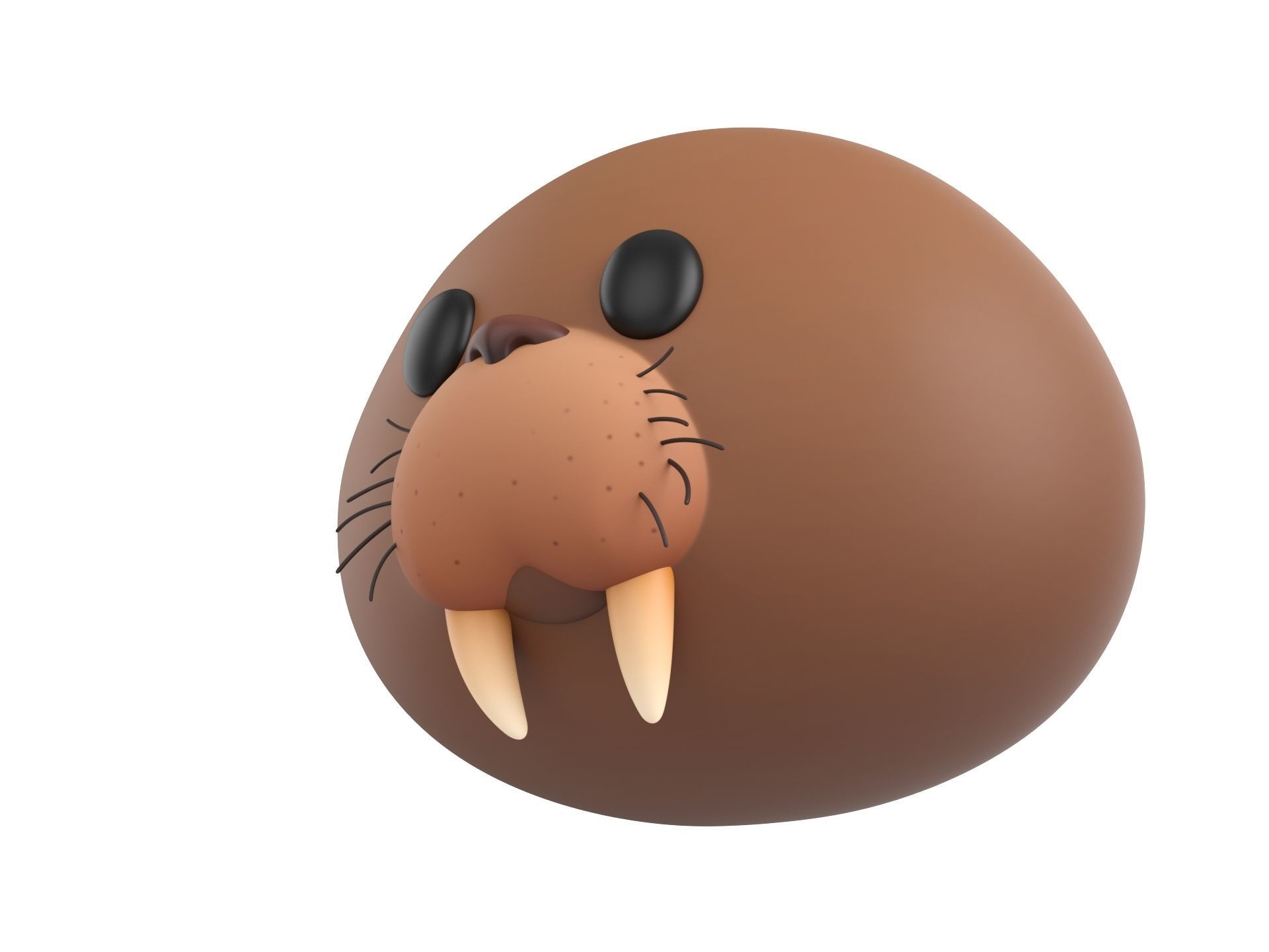 Prop239 Walrus Head 3D model_8