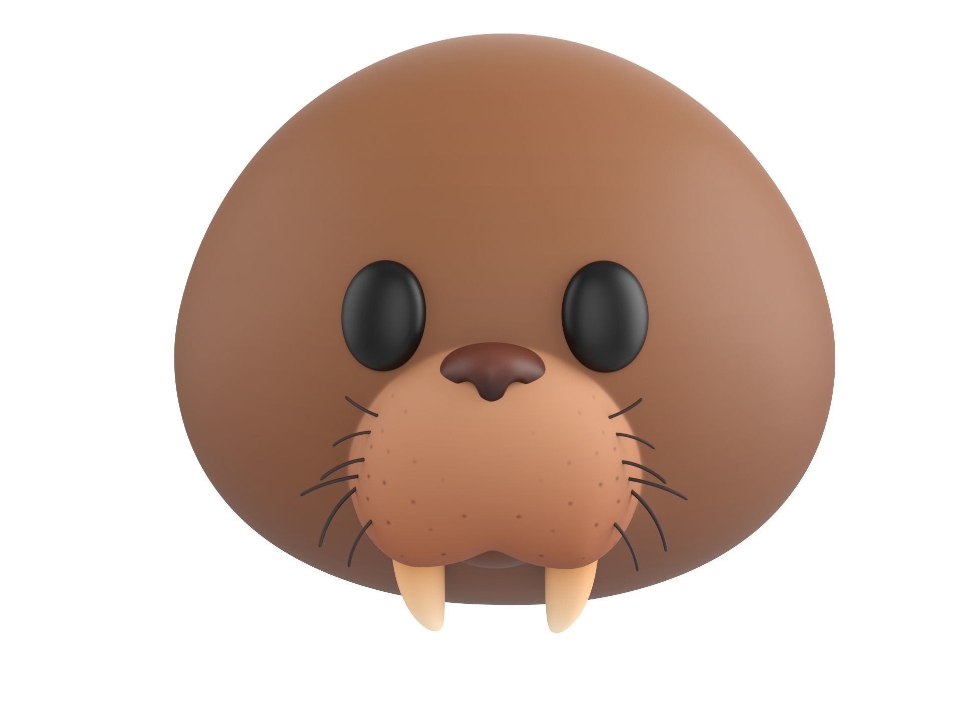 Prop239 Walrus Head 3D model_9