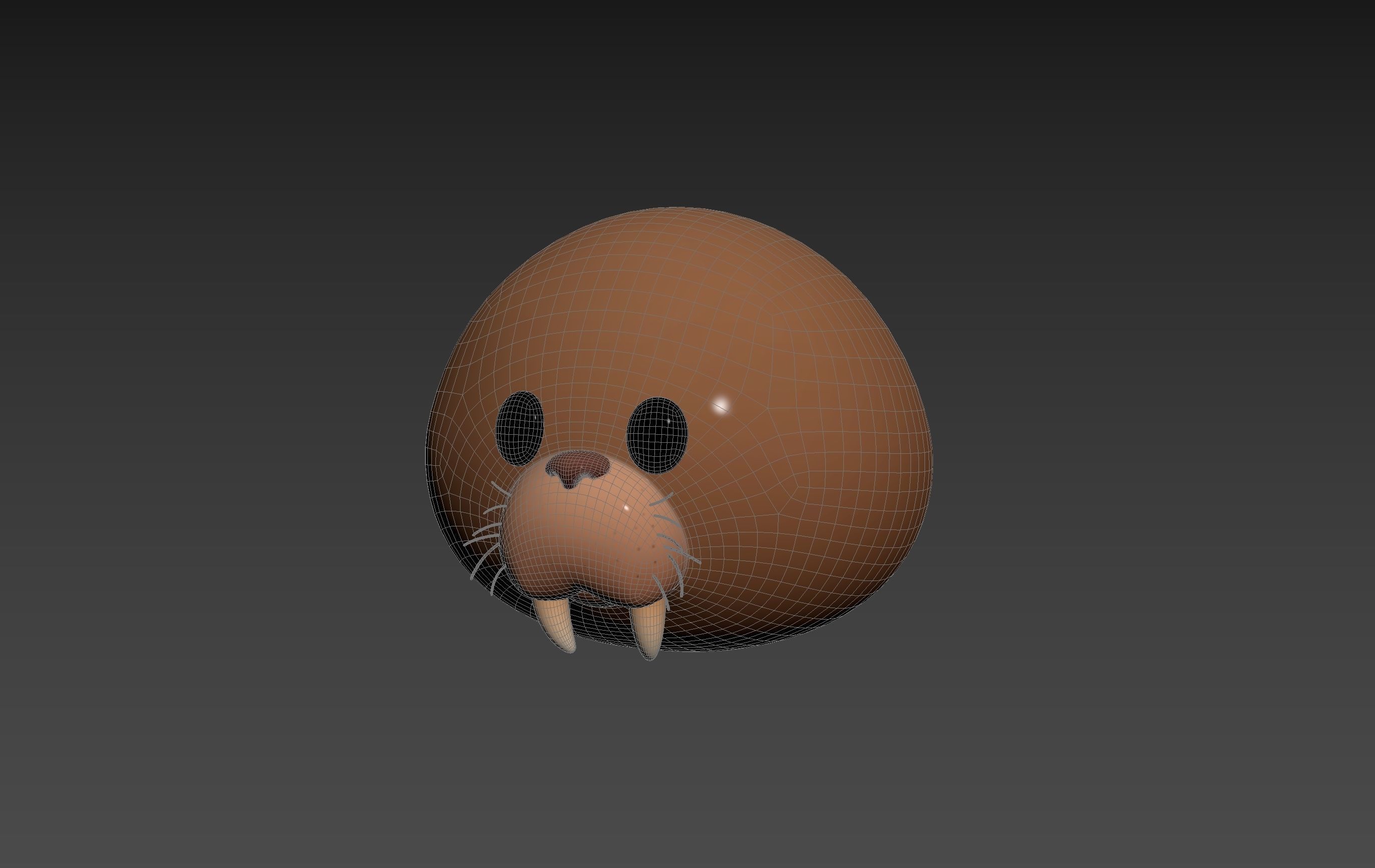 Prop239 Walrus Head 3D model_12