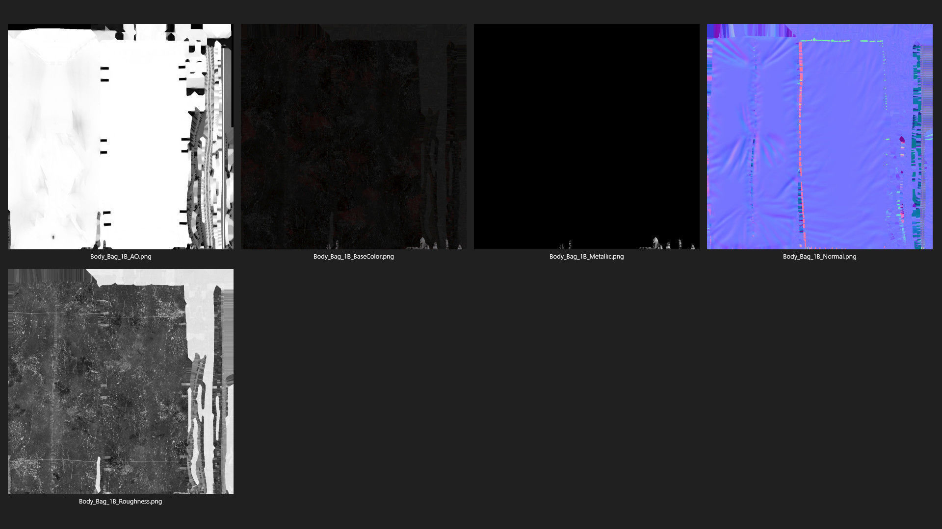 Body Bag 1B Low-poly 3D model_8