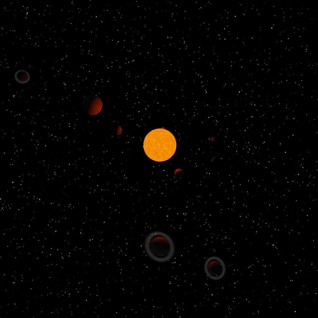 Solar system Free low-poly 3D model_3