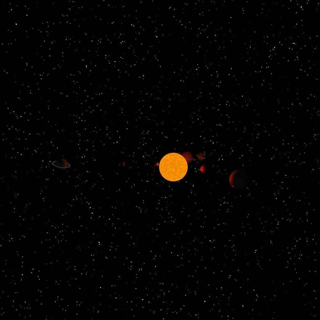 Solar system Free low-poly 3D model_4