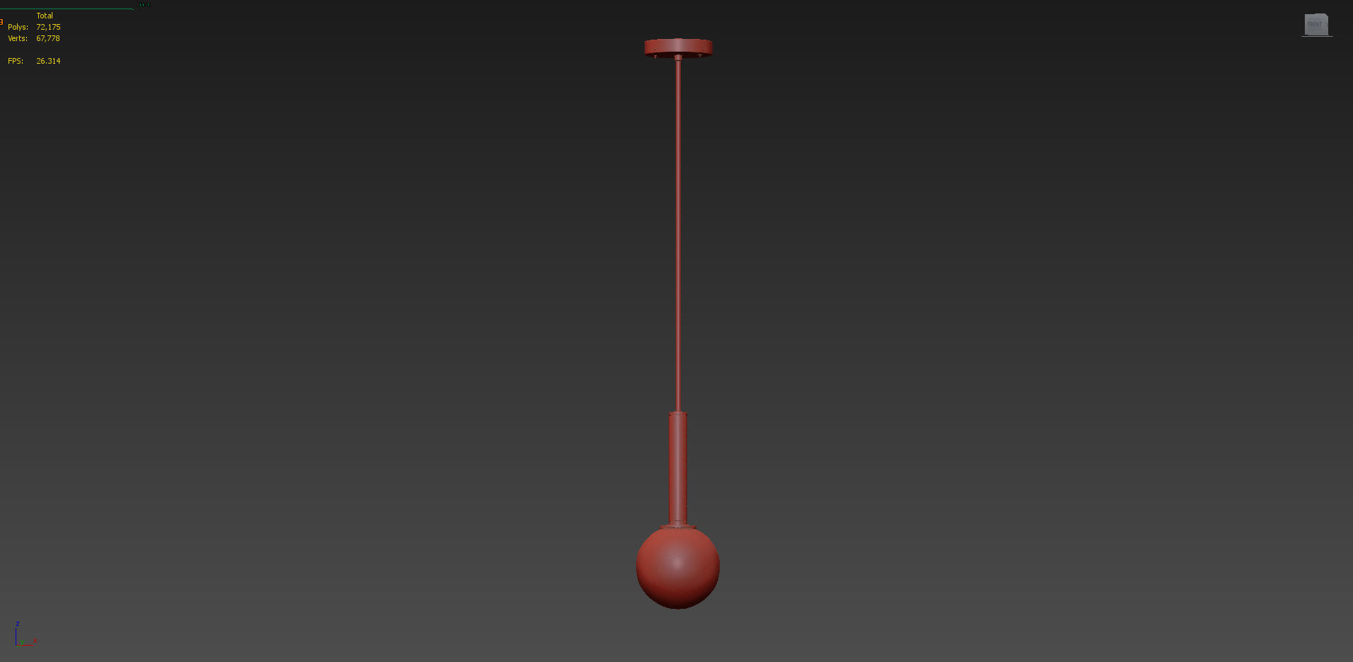 Stellar Mini Pendant by Matteo Lighting 3D model_8