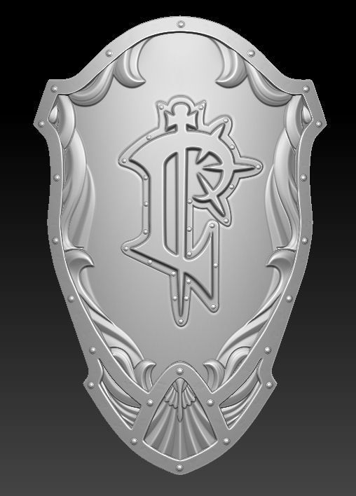 Lordaeron Shield 3D print model_1