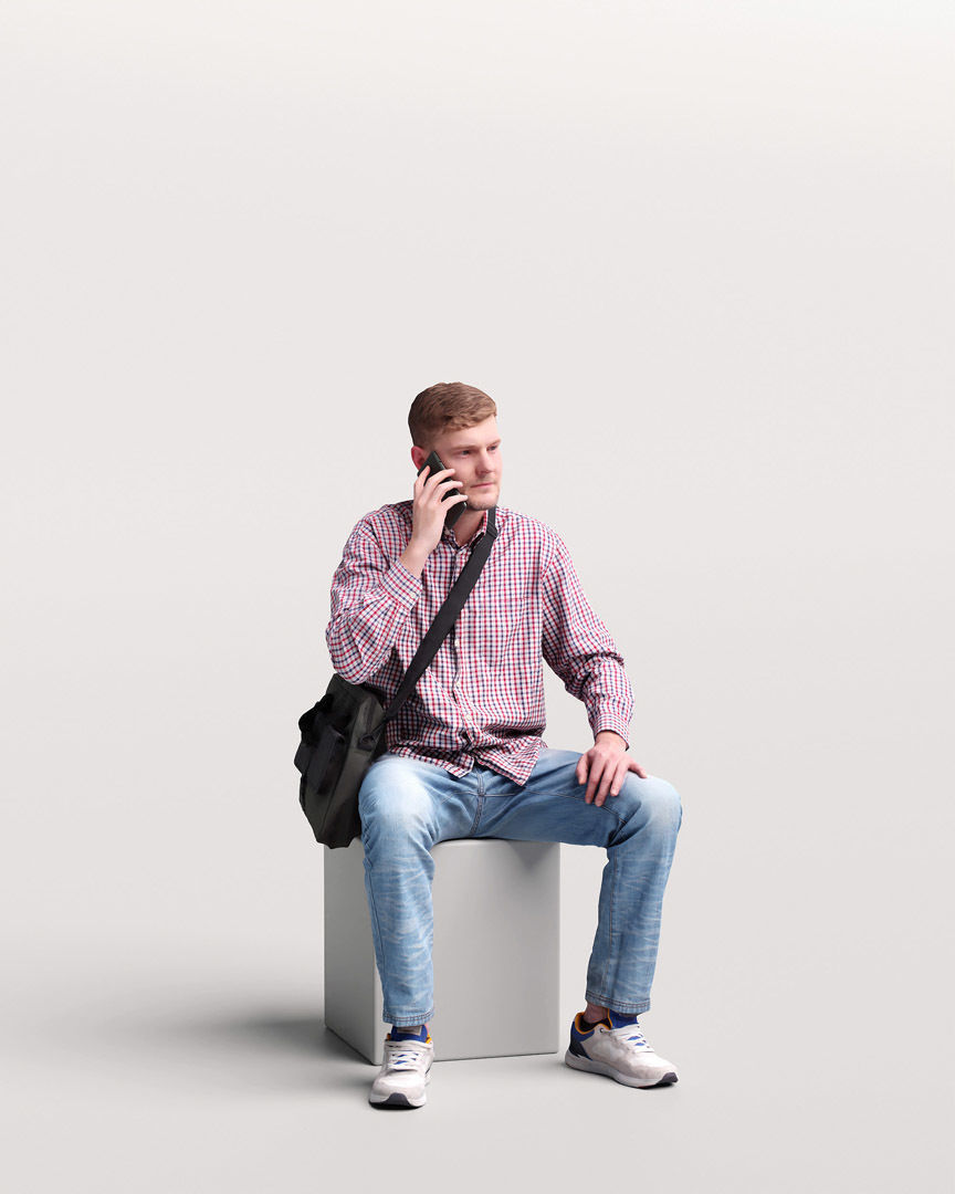 Humano 12- Collection 2204 - STANDING PEOPLE - 12 x 3D models  3D model_8