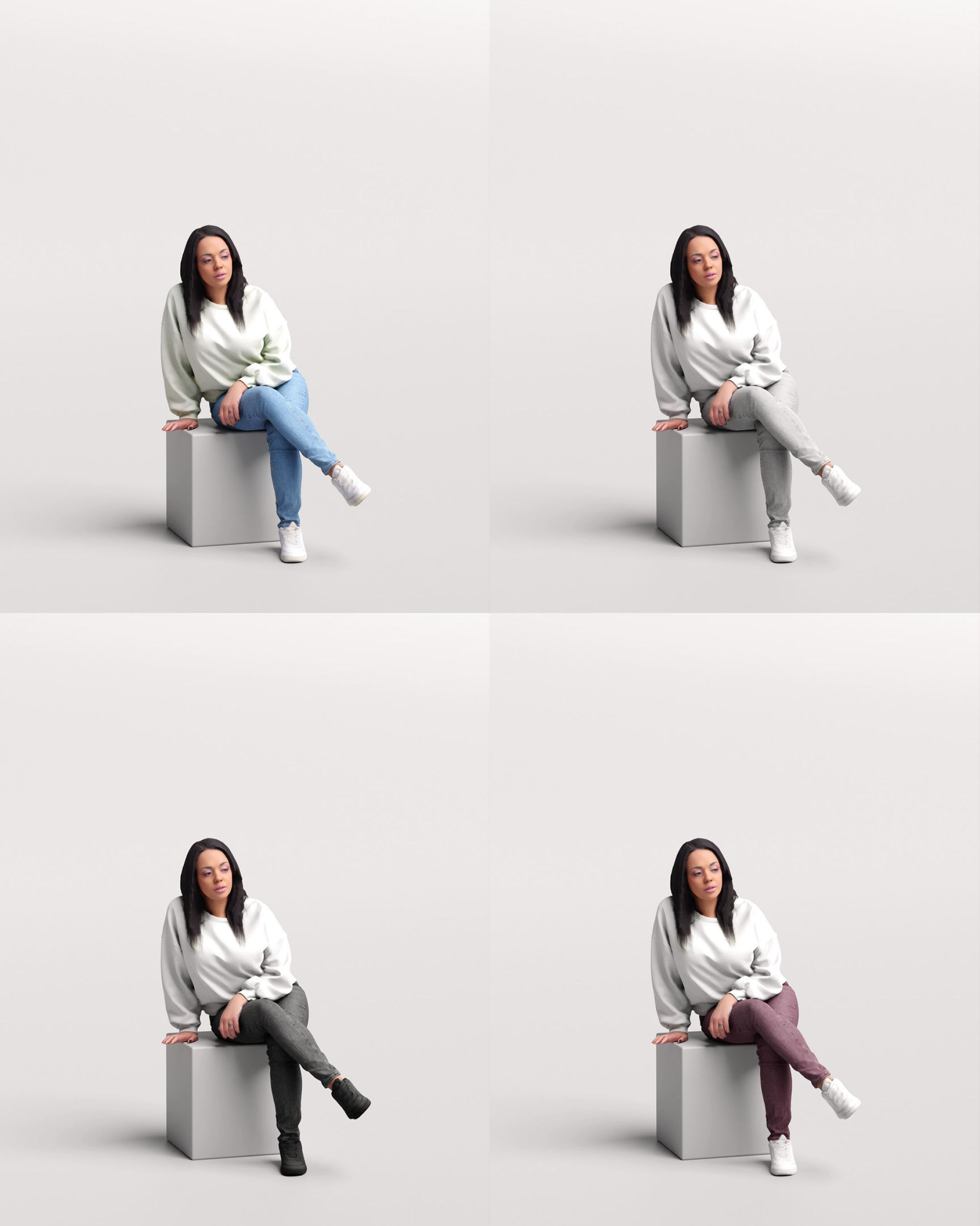 Humano 12- Collection 2204 - STANDING PEOPLE - 12 x 3D models  3D model_23