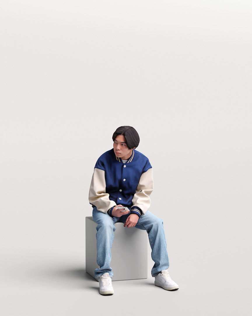 Humano 12- Collection 2204 - STANDING PEOPLE - 12 x 3D models  3D model_3