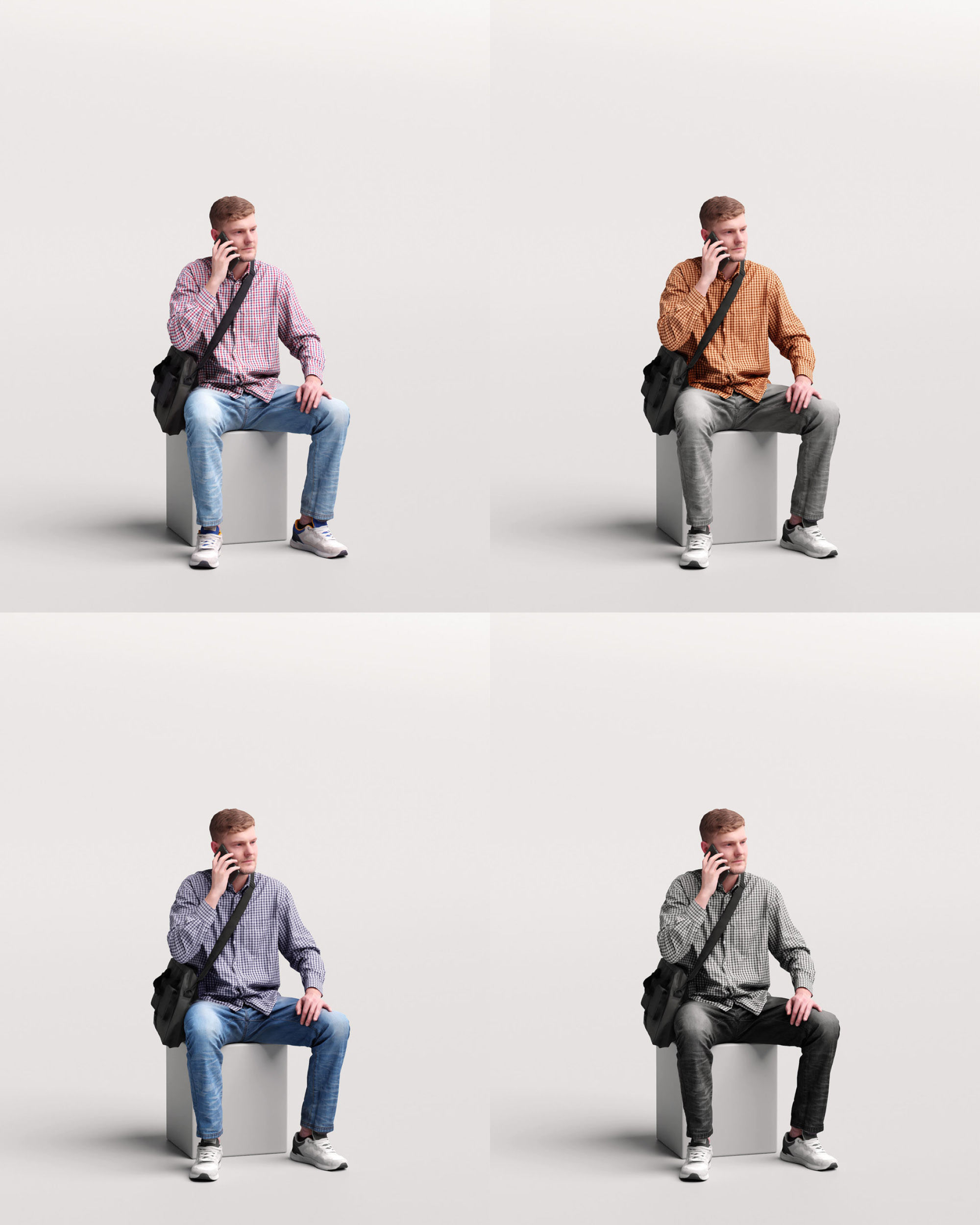 Humano 12- Collection 2204 - STANDING PEOPLE - 12 x 3D models  3D model_20