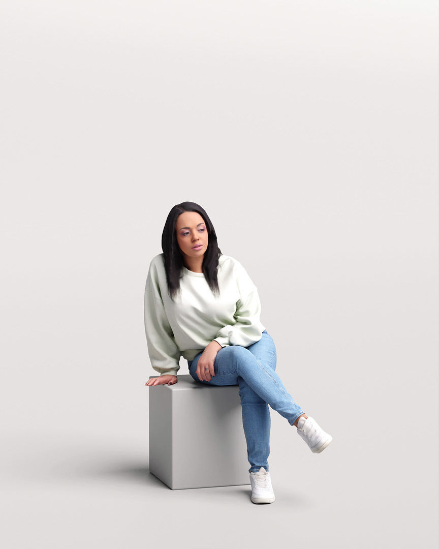 Humano 12- Collection 2204 - STANDING PEOPLE - 12 x 3D models  3D model_11