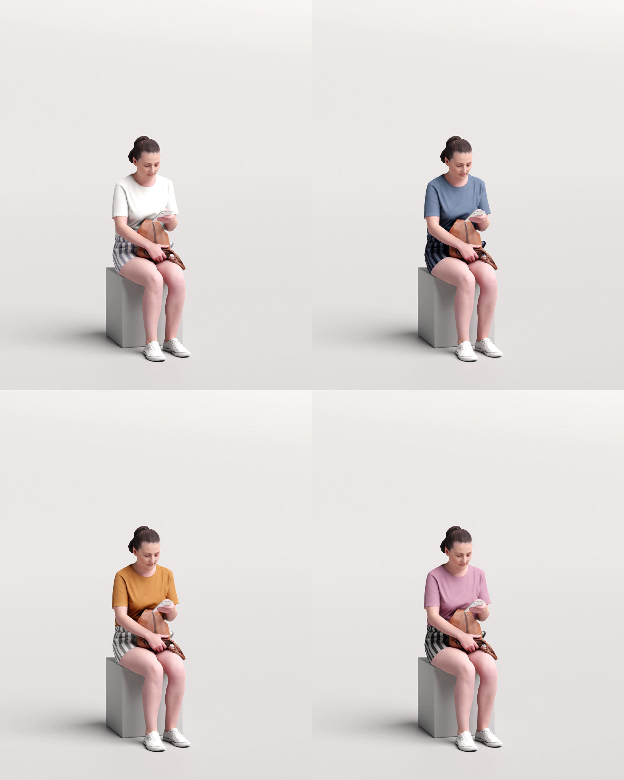 Humano 12- Collection 2204 - STANDING PEOPLE - 12 x 3D models  3D model_22