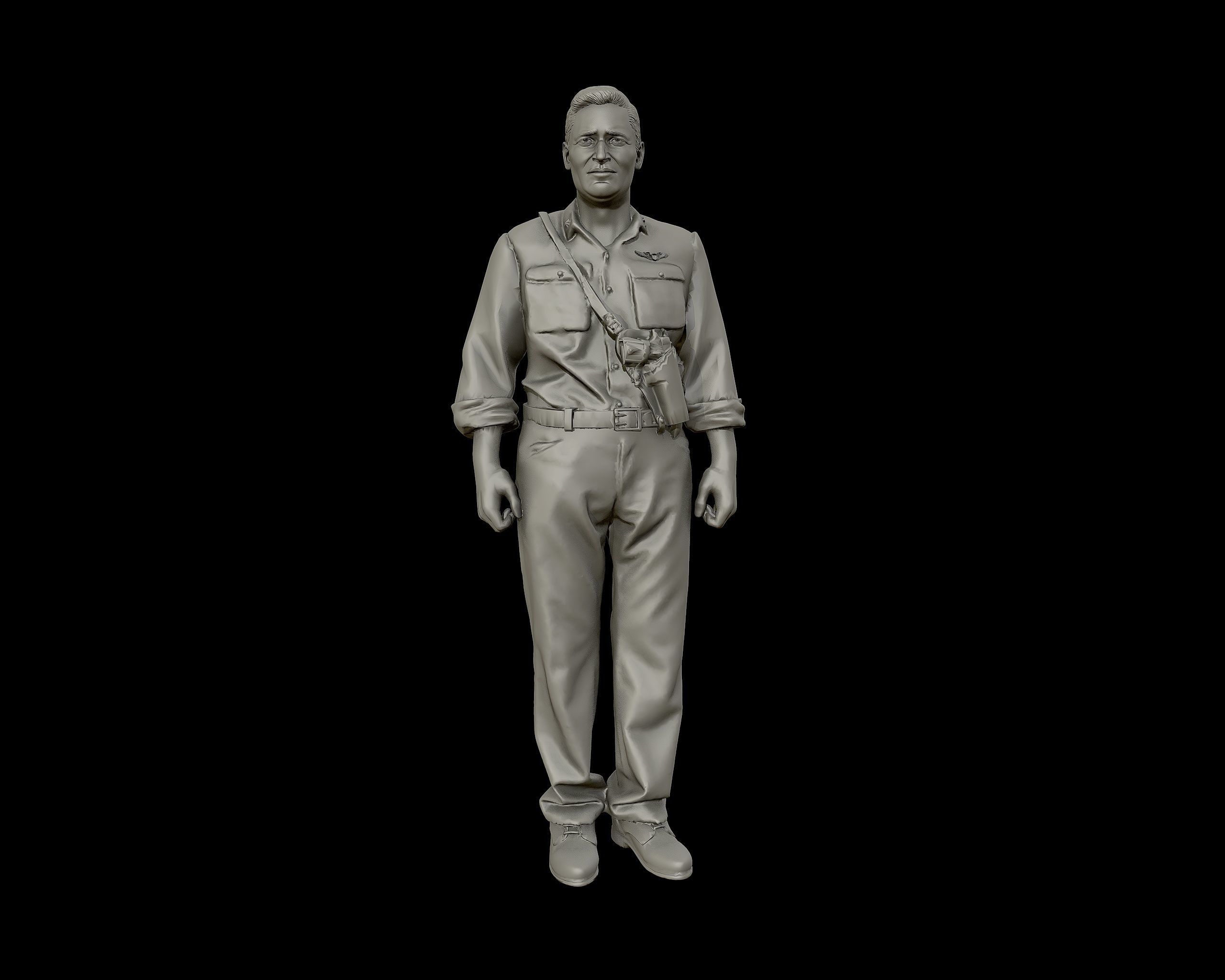 Joe Foss 3D print model_12