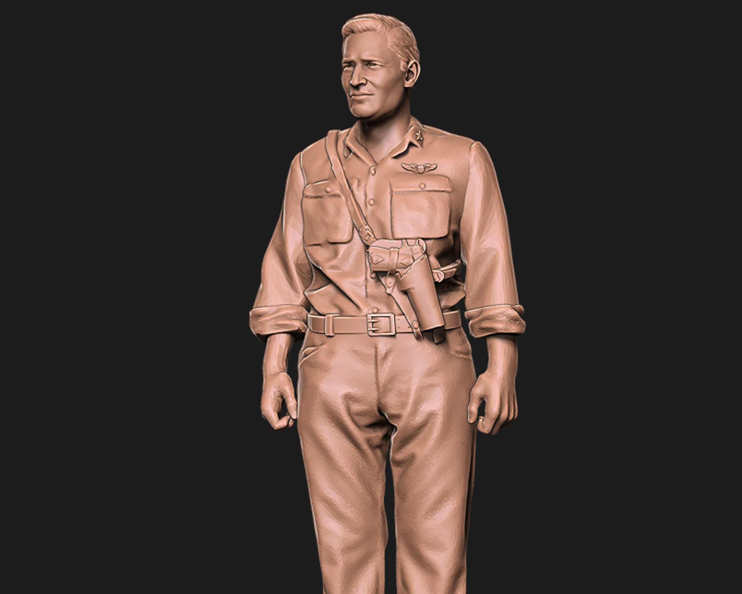 Joe Foss 3D print model_3