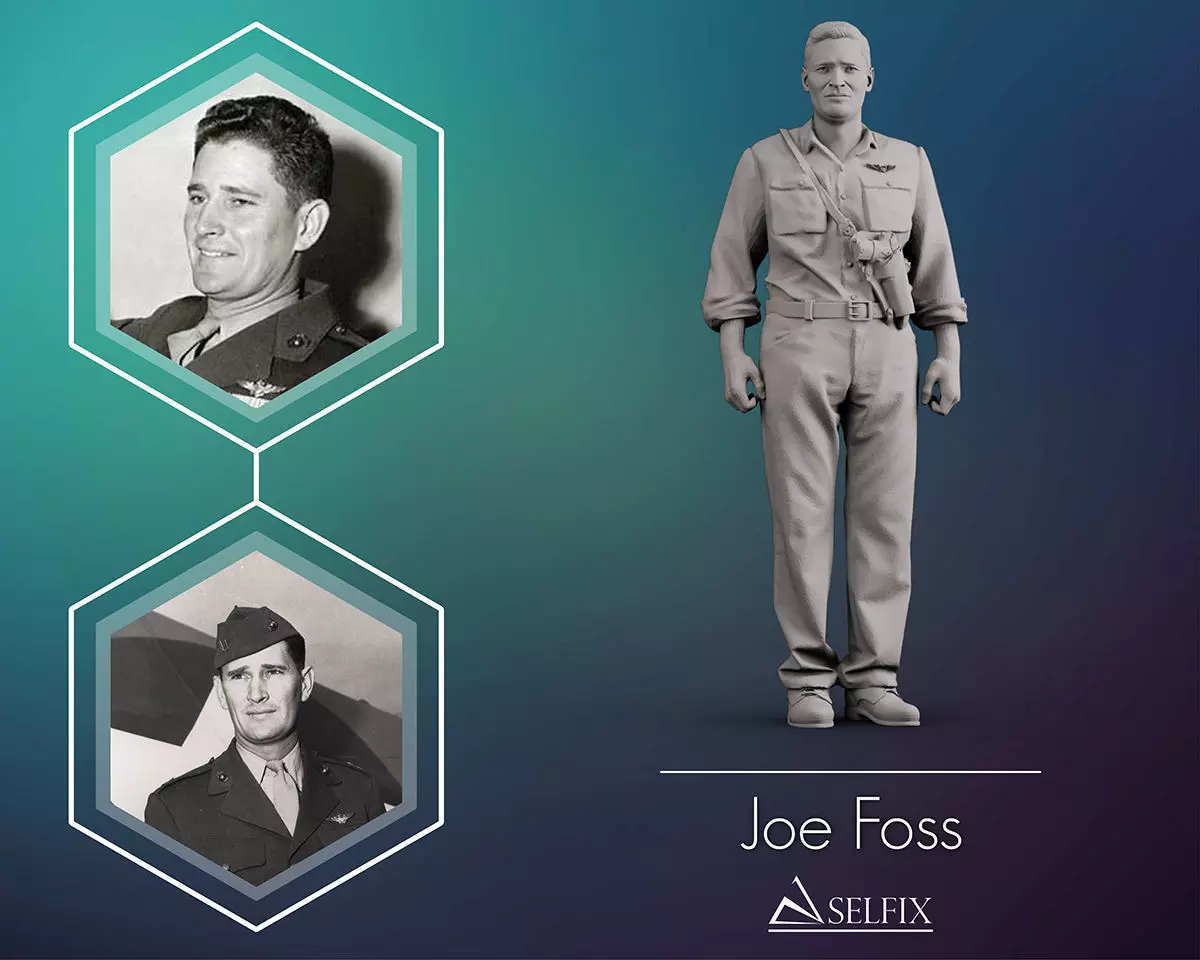 Joe Foss 3D print model_0