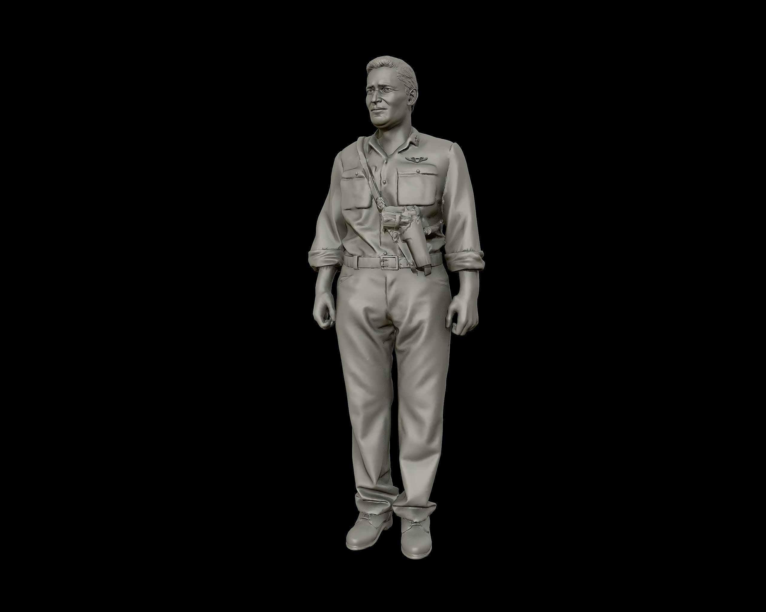 Joe Foss 3D print model_14
