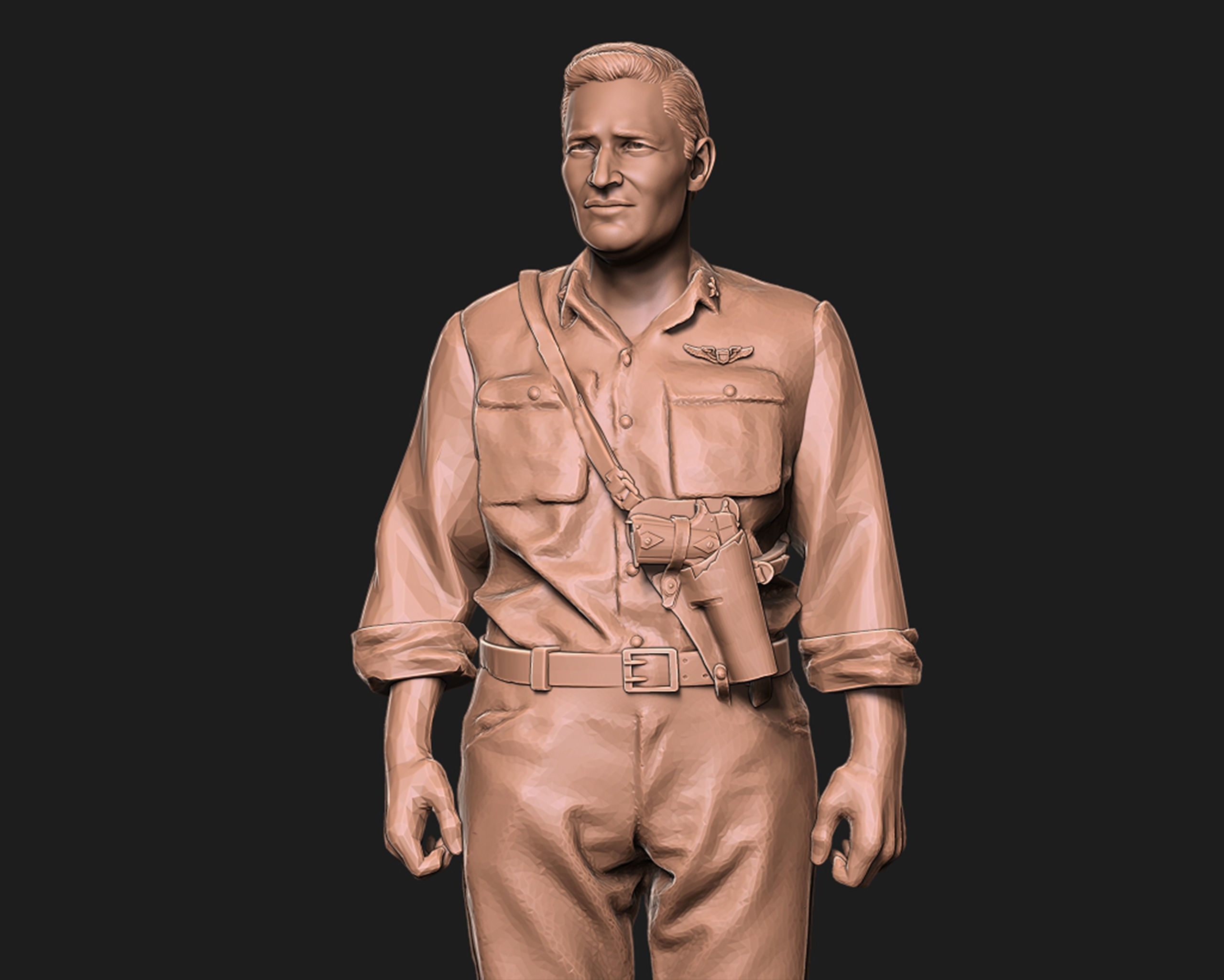 Joe Foss 3D print model_6