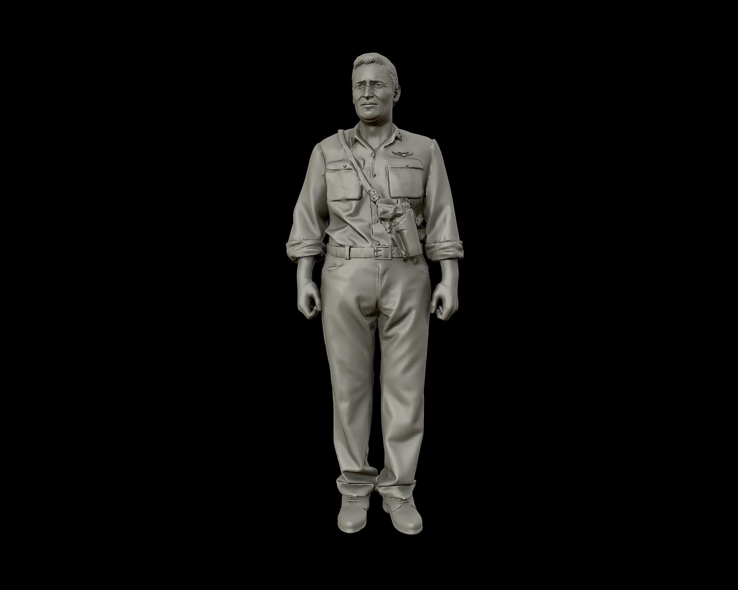 Joe Foss 3D print model_13