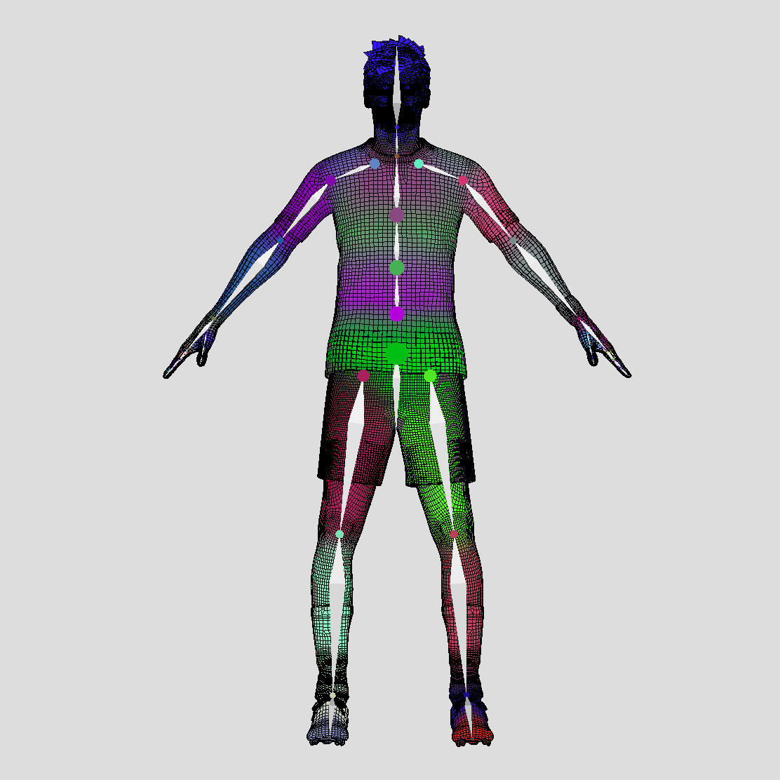 T-P Rigged Kvaratskhelia Napoli 3D model_4