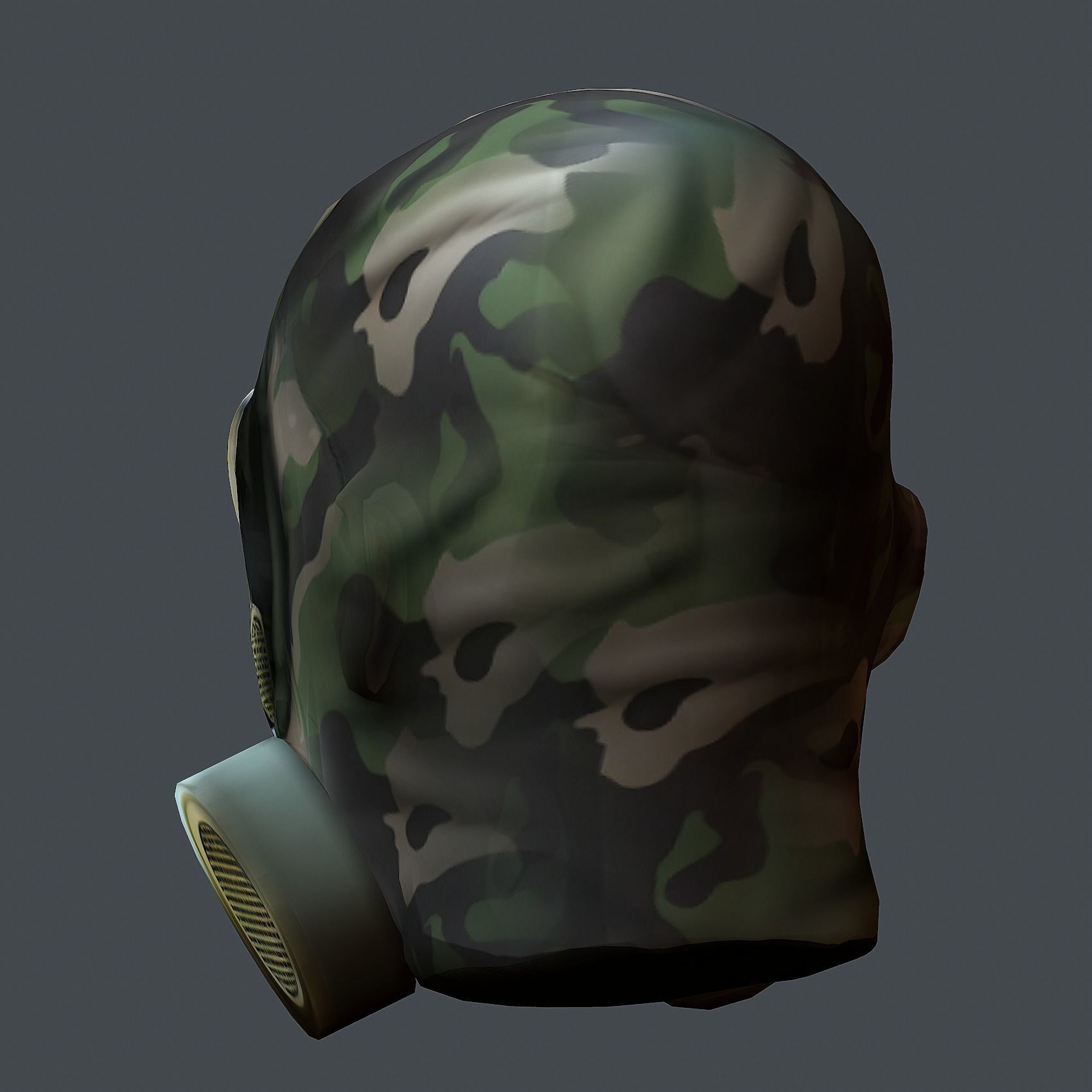 Helmet 3d model military combat Military Low-poly Low-poly 3D model_8