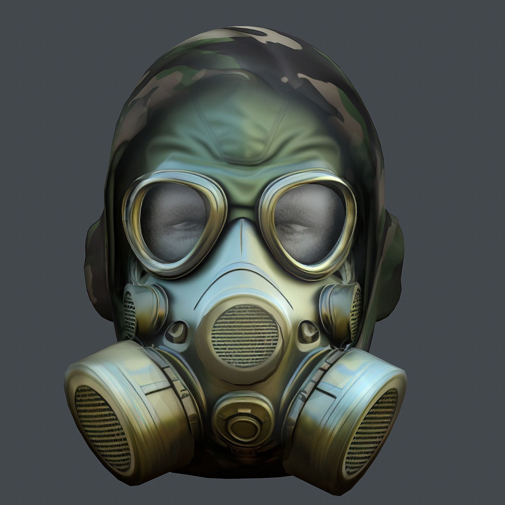 Helmet 3d model military combat Military Low-poly Low-poly 3D model_1