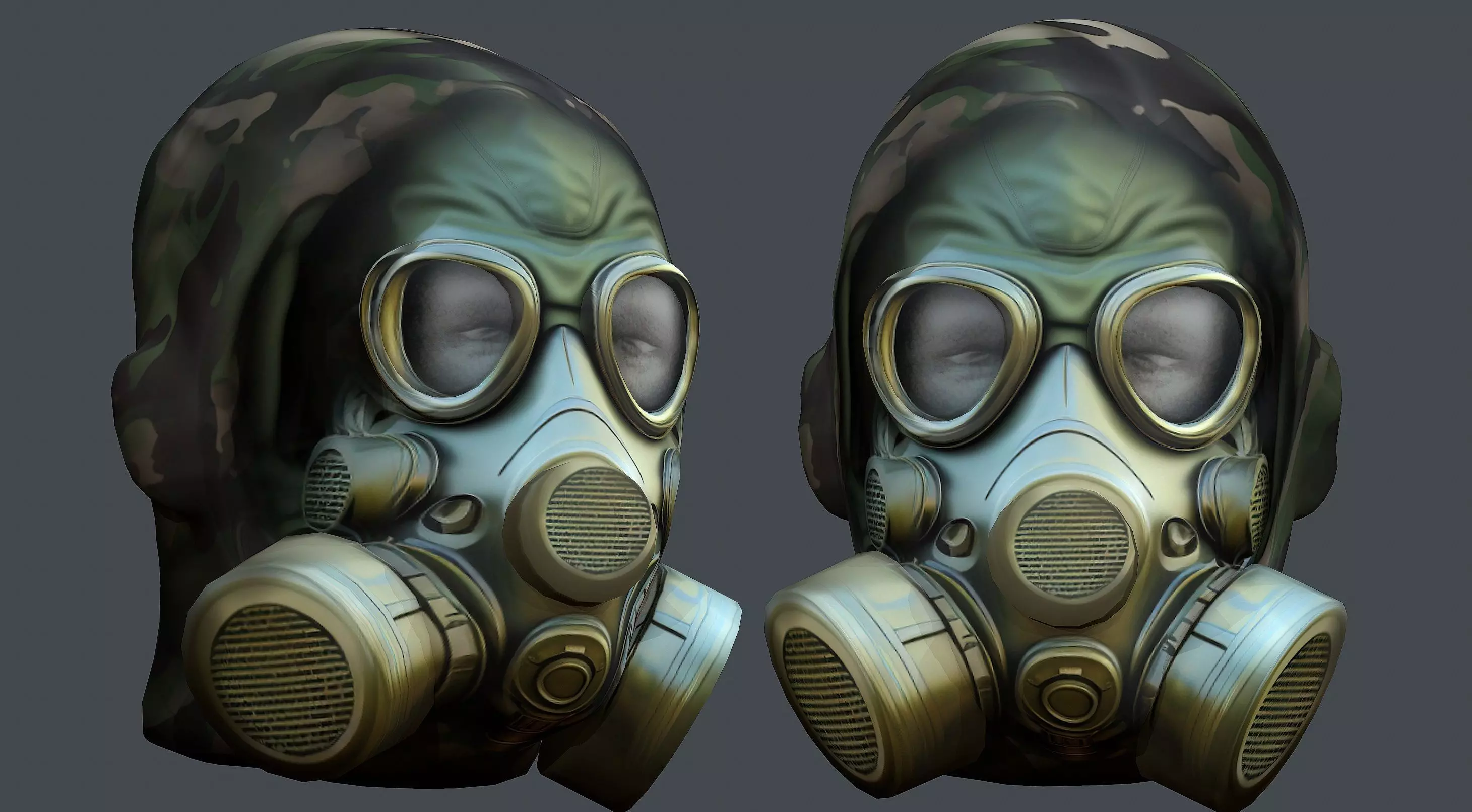 Helmet 3d model military combat Military Low-poly Low-poly 3D model_0