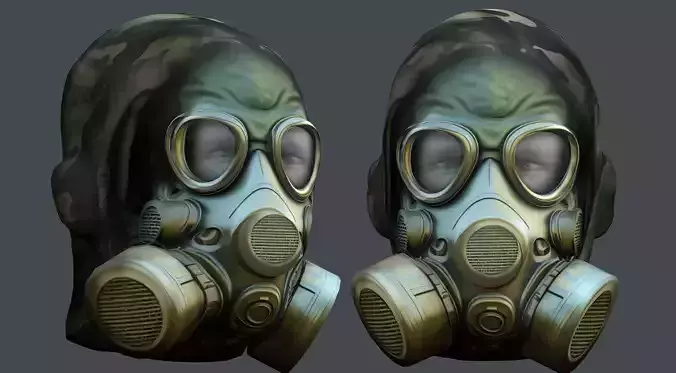 Helmet 3d model military combat Military Low-poly