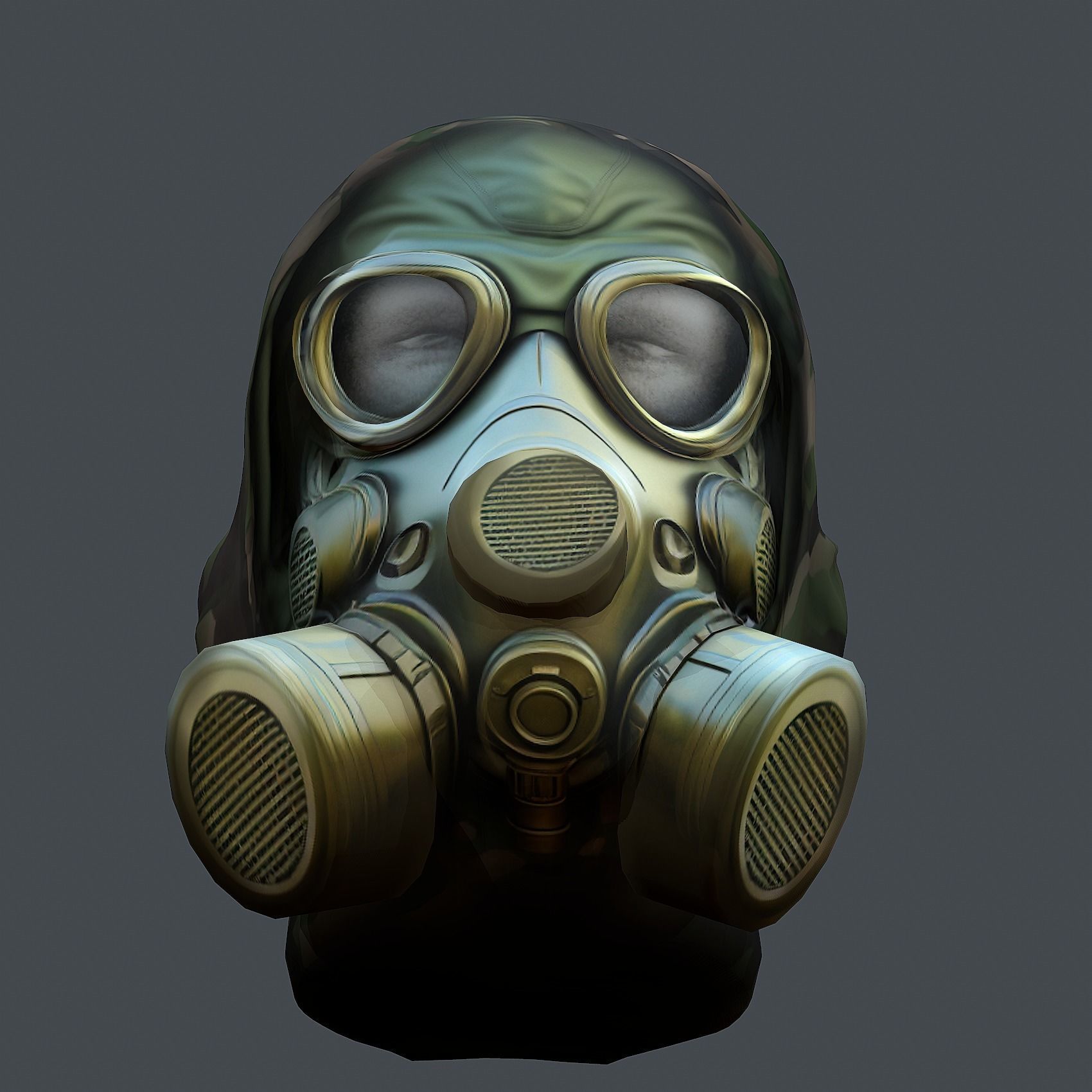 Helmet 3d model military combat Military Low-poly Low-poly 3D model_5