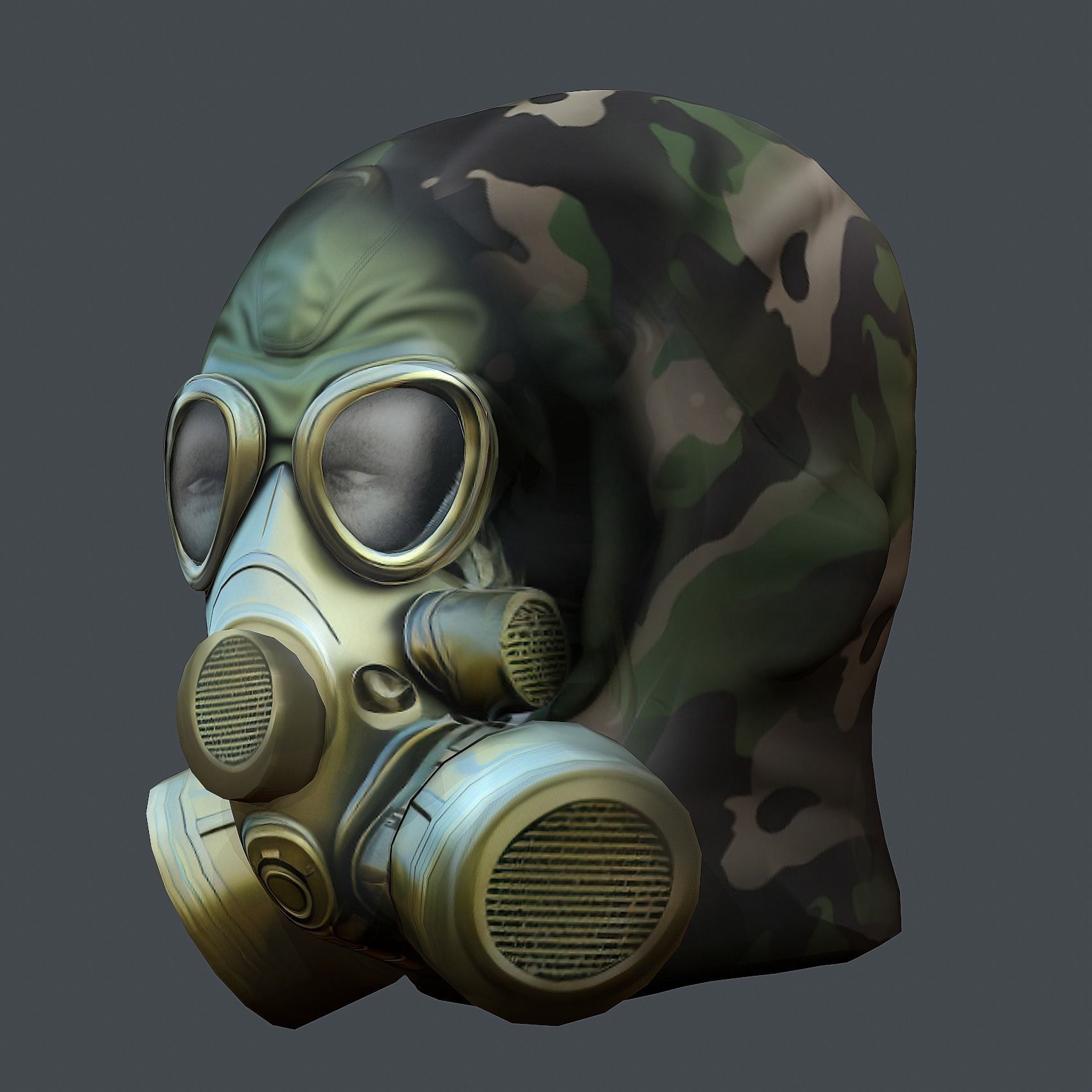 Helmet 3d model military combat Military Low-poly Low-poly 3D model_7