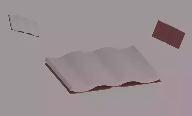Open Book 3D model