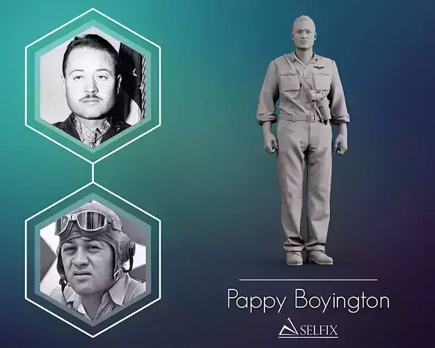Pappy Boyington  3D print model