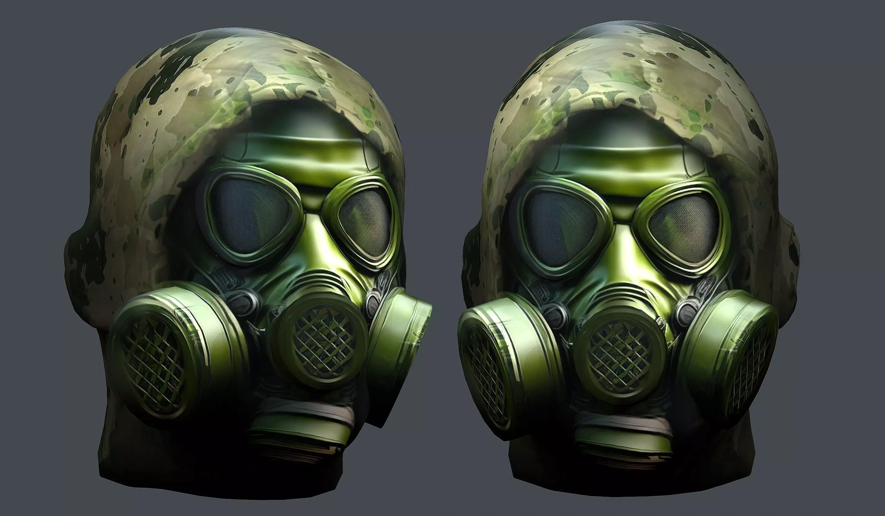 Helmet 3d model military combat Military Low-poly Low-poly 3D model_0