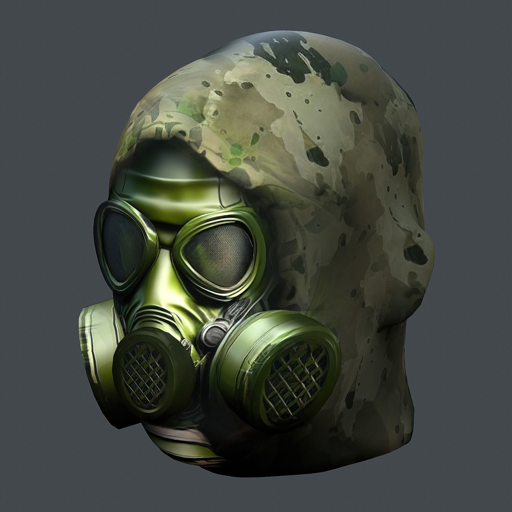 Helmet 3d model military combat Military Low-poly Low-poly 3D model_8